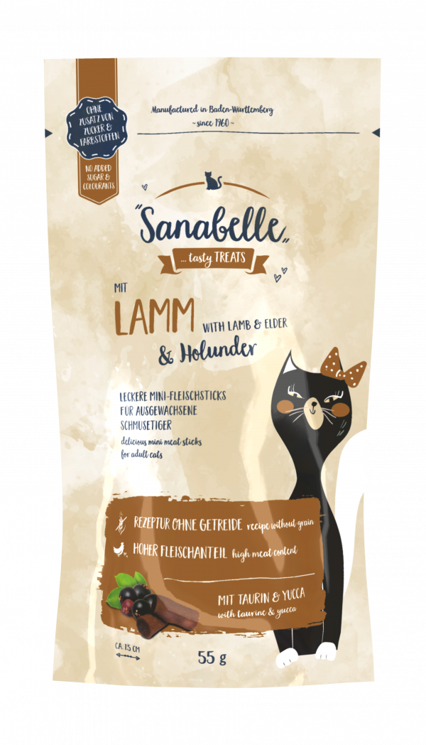 Sanabelle Snack Lamm+Holunder 55g