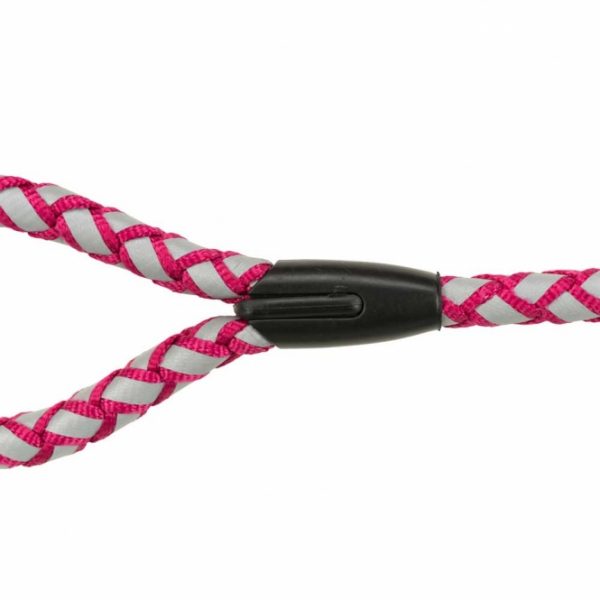 Trixie Cavo Reflect Leine - 1 m - Fuchsia / S-M – Bild 4