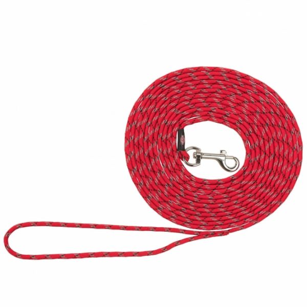 Trixie Junior Welpen-Schleppleine, rund - Rot / 4m, ø 4mm