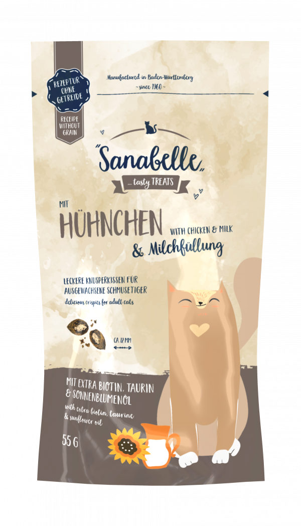 Sanabelle Knusperk Huhn+Milch 55g