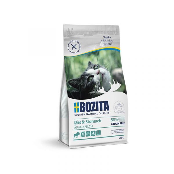 Bozita Cat Diet+Ste GrFr Elk 400g