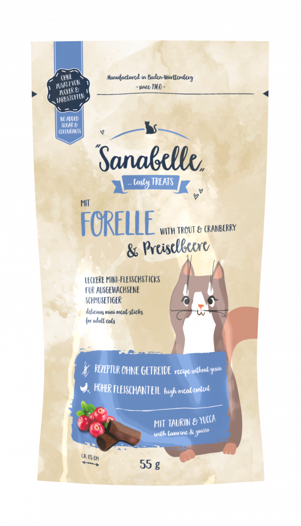 Sanabelle Snack Forelle+Preis. 55g