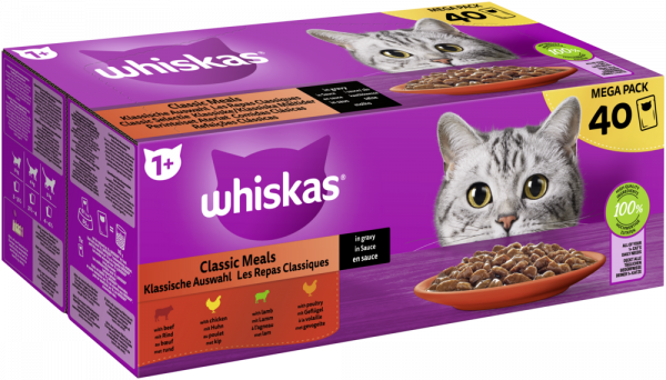 Whiskas 1+ Kla. Auswahl Sauce 40x85gP