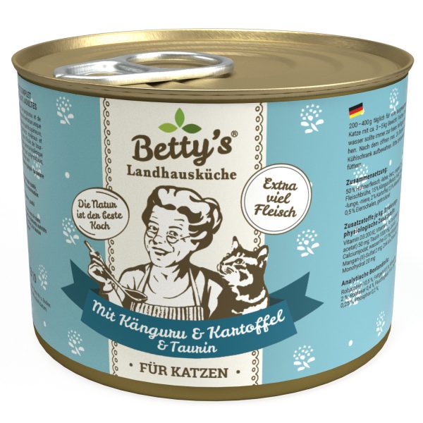 Betty's Katze Känguru Kartoffeln und Geflügel 200gD