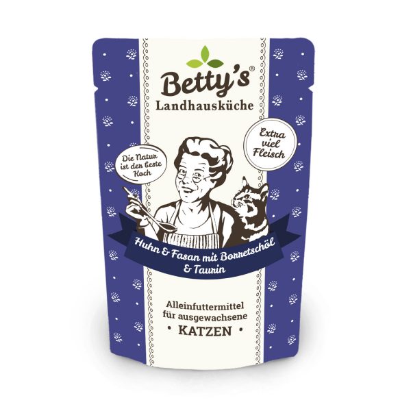 Betty's Katze Huhn & Fasan Borretschöl 100gP