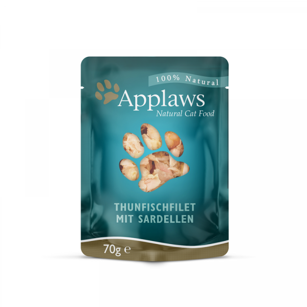 Applaws  Cat PB Thunfischfilet & ganze Sardelle 70gPB