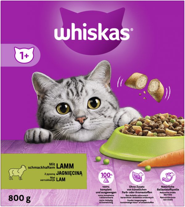 Whiskas Adult 1+ Lamm 800g