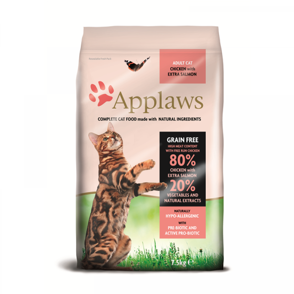 Applaws  Cat Trockenfutter Huhn & Lachs 7,5kg