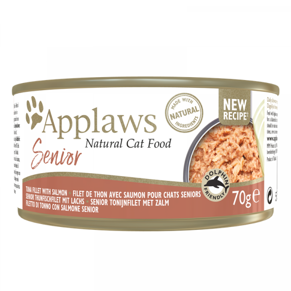 Applaws  Cat Senior Thunfisch & Lachs in Gelee 70gD